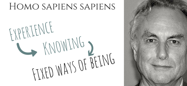 Homo sapiens - experience, knowing, fixed ways of being